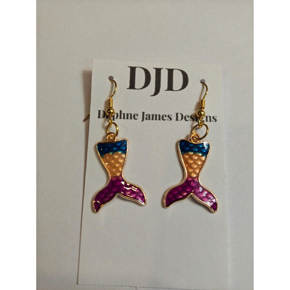 Mermaid Tail Dangle Earrings